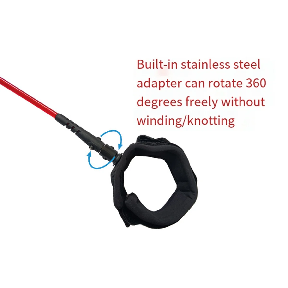 N18R 서핑 보드 가죽 끈 스탠드 업 패들 보드 가죽 끈 패들 보드 롱 보드 용 7 피트 발 가죽 끈 서핑 액세서리, A