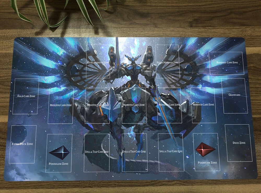 

YuGiOh Drytron TCG Mat Trading Card Game Mat Duel CCG Playmat Rubber Mouse Pad Desk Table Gaming Play Mat Free Bag 60x35cm