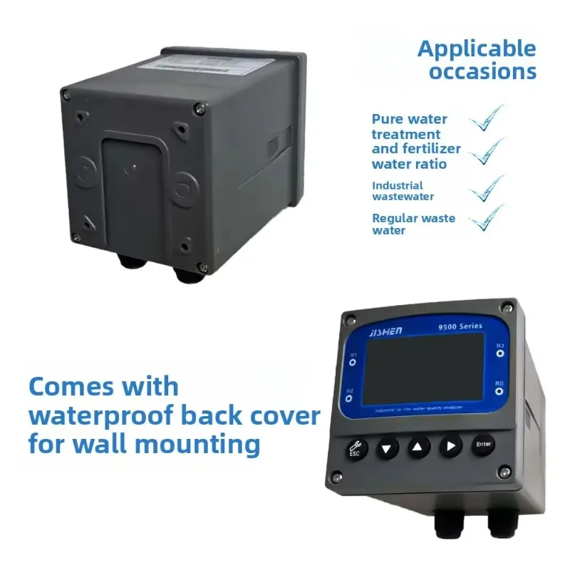 T-DS Meter EC Sensor Electrode EC-9500 High Accuracy LCD Screen 1 Year Industrial Online Instrument Conductivity Meter