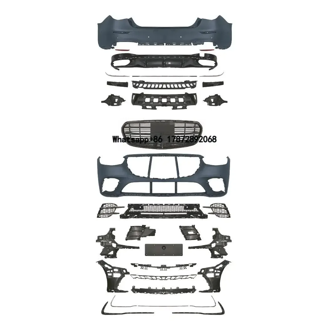 

Car Bumper for Benz S Class W223 Upgrade S450 Body Kit Front Bumper Rear Bumper Side Skirt 2021-2026