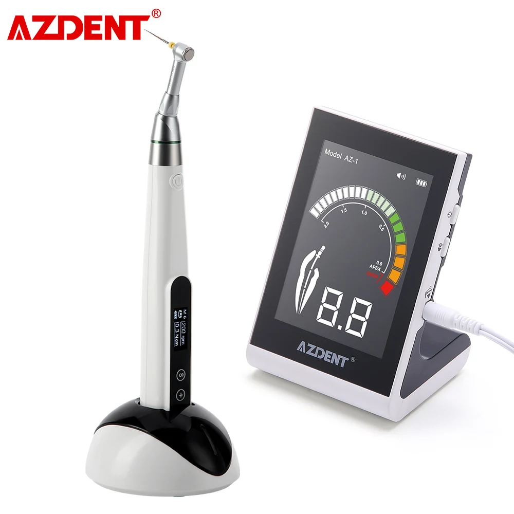 AZDENT 16:1 Dental Root Canal Therapy Instrument Dental Endo Apex Locator and Endo Motor Set Dentist Root Canal Equipment Kit