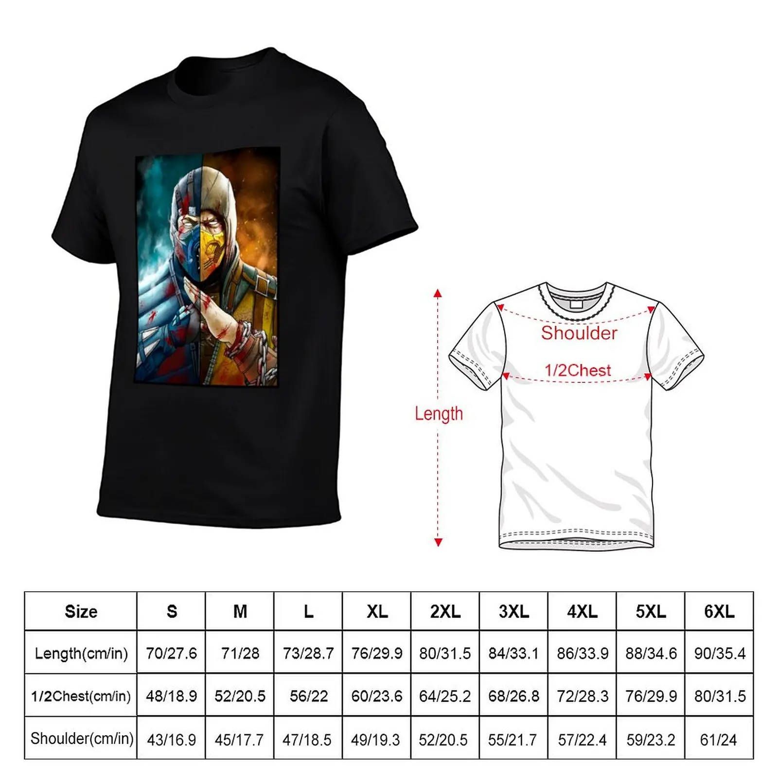 Mortal Kombat Mortal Enemy T-Shirt Plus Size Simple Casual Top