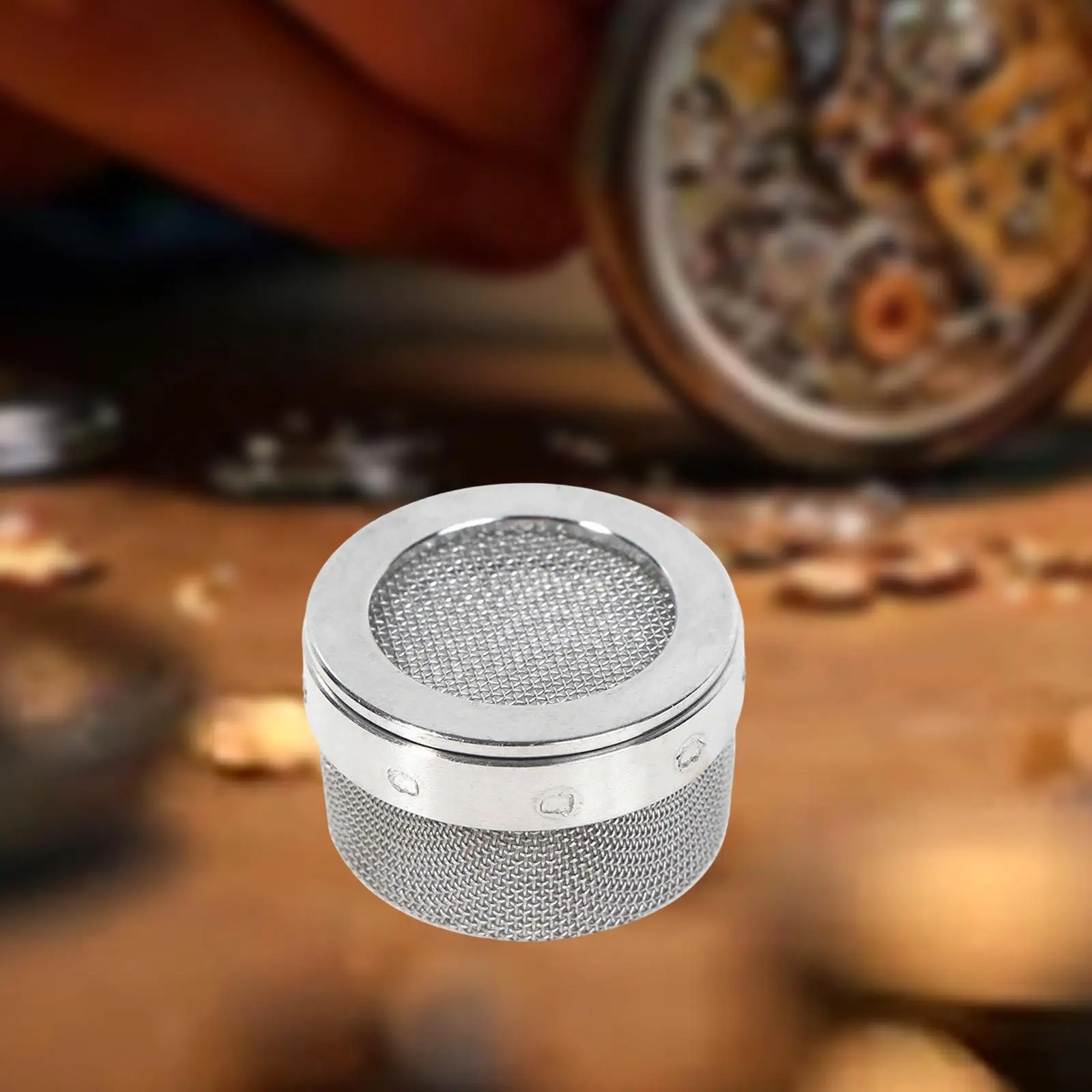 Stainless Steel Watch Cleaner Basket Mesh Holder Small Parts Cleaning Box for Watchmaker Repair Tool Accessory Kit
