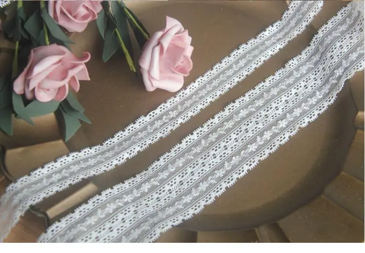 1yard Width: 2.5/5.5cm New Flower Cotton Lace Embroidery Trim Lace DIY Clothing Skirt Hem Crafts   Accessories (KK-5008)