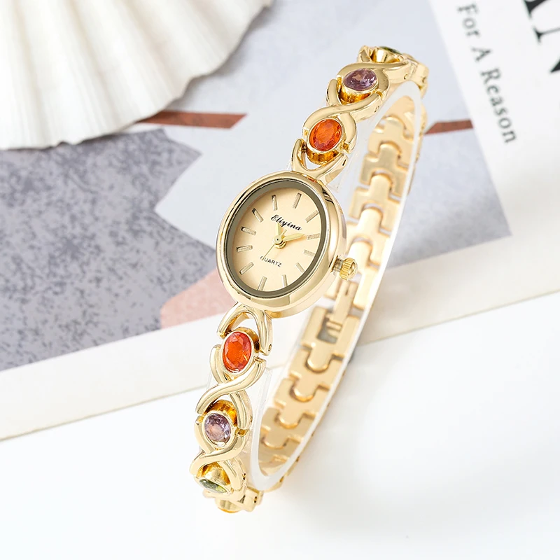 Oval Pearl Women's Bracelet Watch Quartz Fashion Versatile Temperament Niche Casual Women's Watch