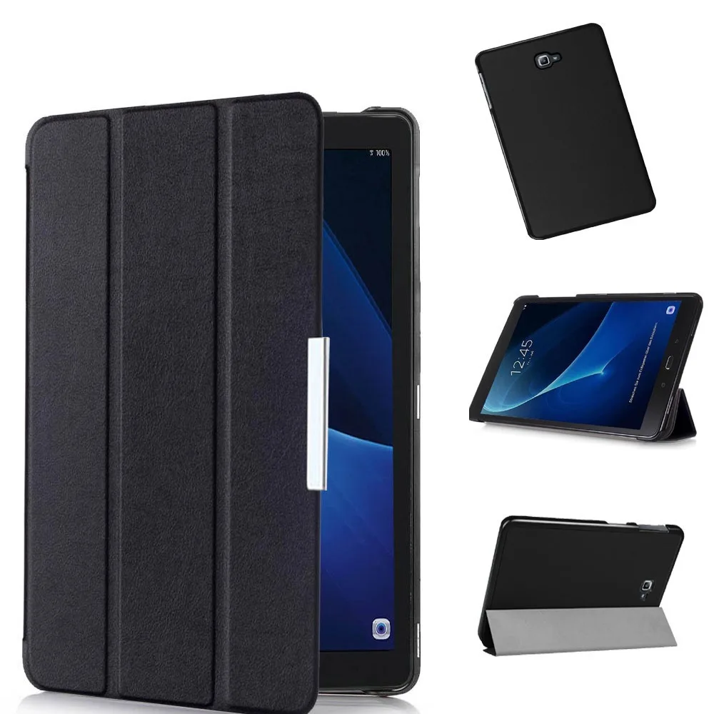 

Suitable for Samsung Tab A A6 10.1 T580 T585C tablet protective leather case ultra-thin three fold shell