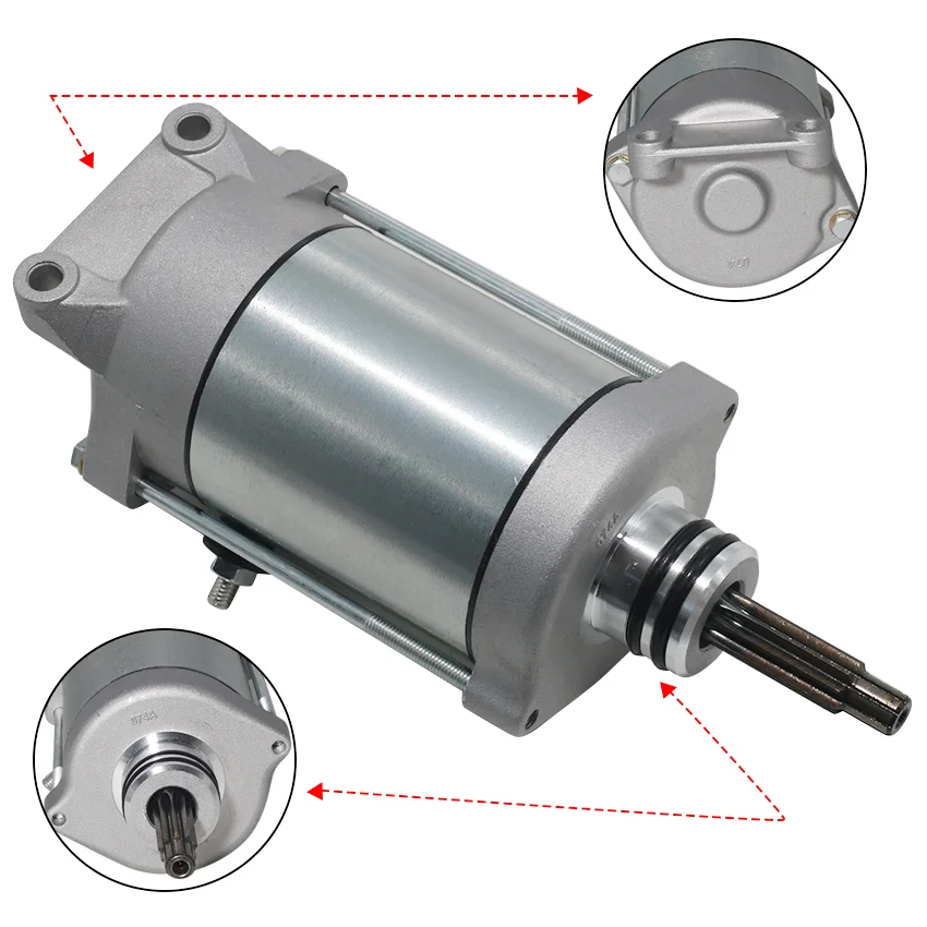 Motorcycle Starter Motor Starting For Polaris RZR 4 XP TURBO Ranger Crew ACE 900 EPS XC EFI General 1000 OEM：4014548 4014037