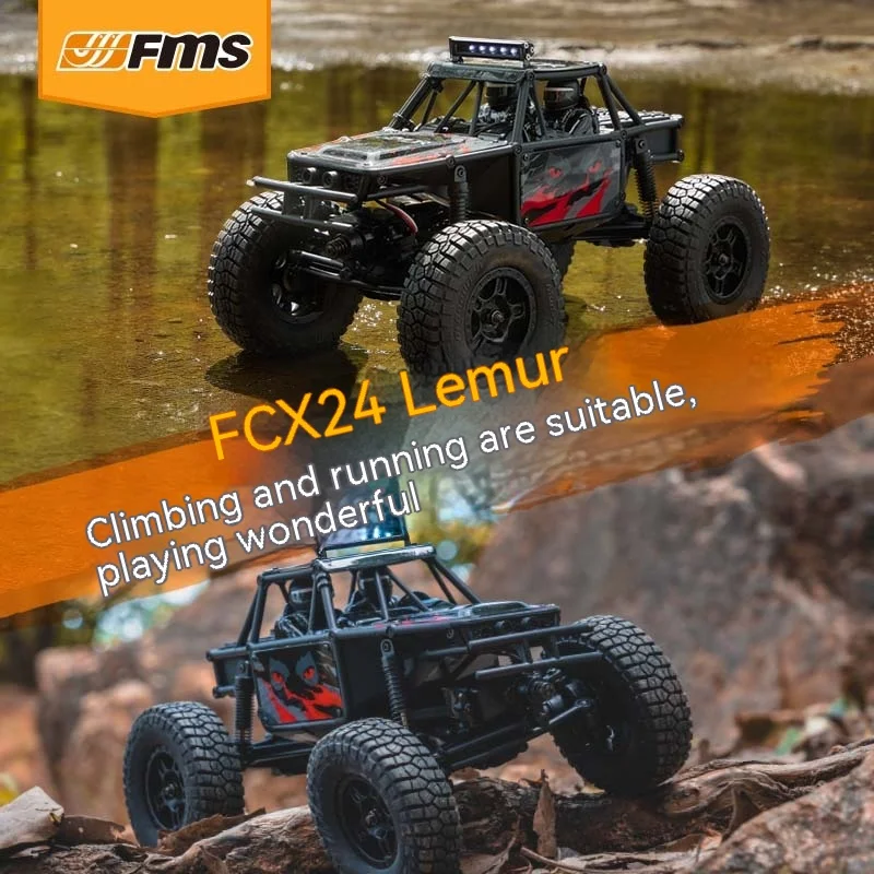 

FMS 1/24 Lemur FCX Series Remote Control Four-Wheel Drive Cross-Country Climbing Model Two-Speed Variable Speed Model Toy Car