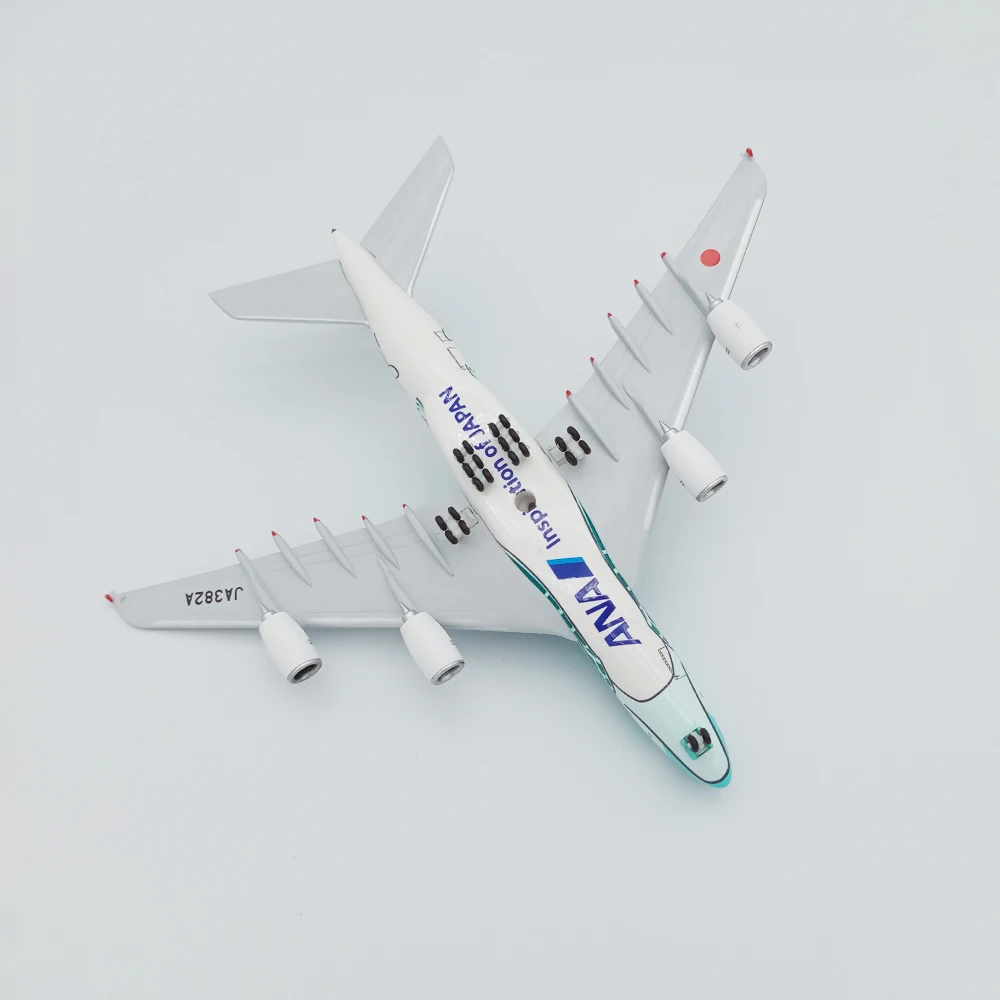 20CM ANA Sea Turtle Painting Airbus A380 Airplane Model Aircraft Model Diecast Metal Planes Model All Nippon Airways