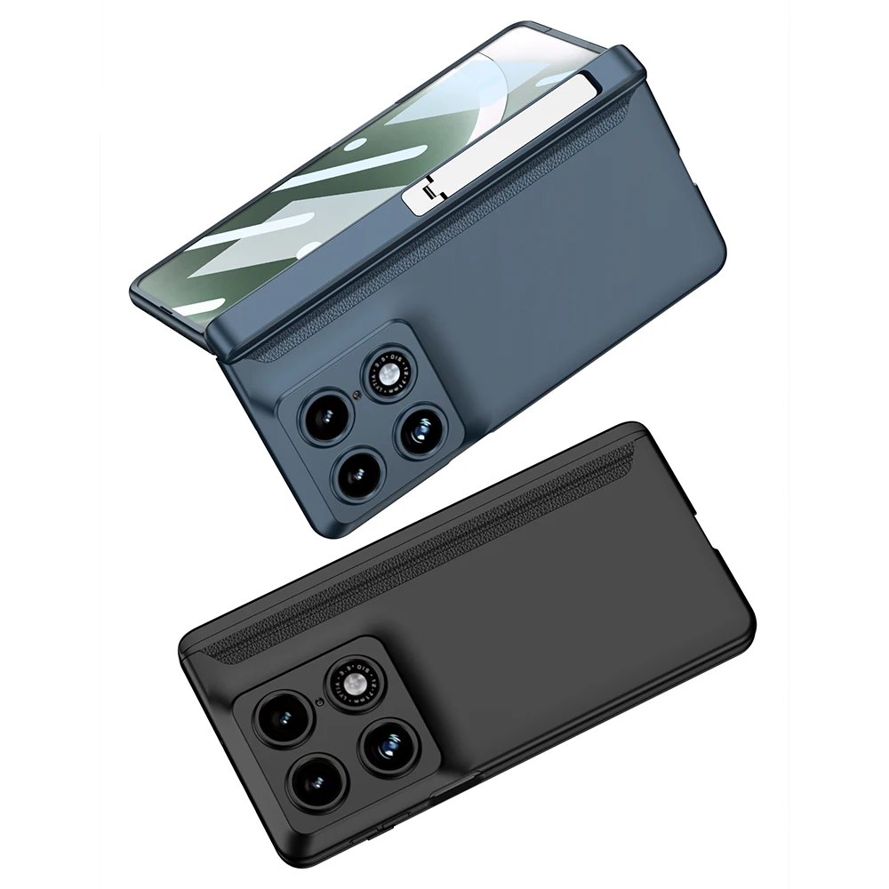 Magnetyczny Stojak z Zawiasem, Etui Kompleksowe z Ochroną Ekranu i Obudową z Matowego Plastiku dla Motorola Razr Fold / Moto Razr Fold — zdjęcie produktu 6