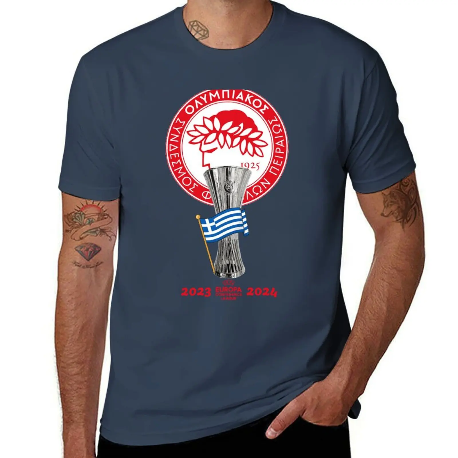 

OLYMPIACOS PIRAEUS - OLYMPIAKOS PIRAEUS - Ολυμπιακ Σ.Φ.Π T-Shirt t shirt man plain man t shirt cotton anime tshirt T-Shirt