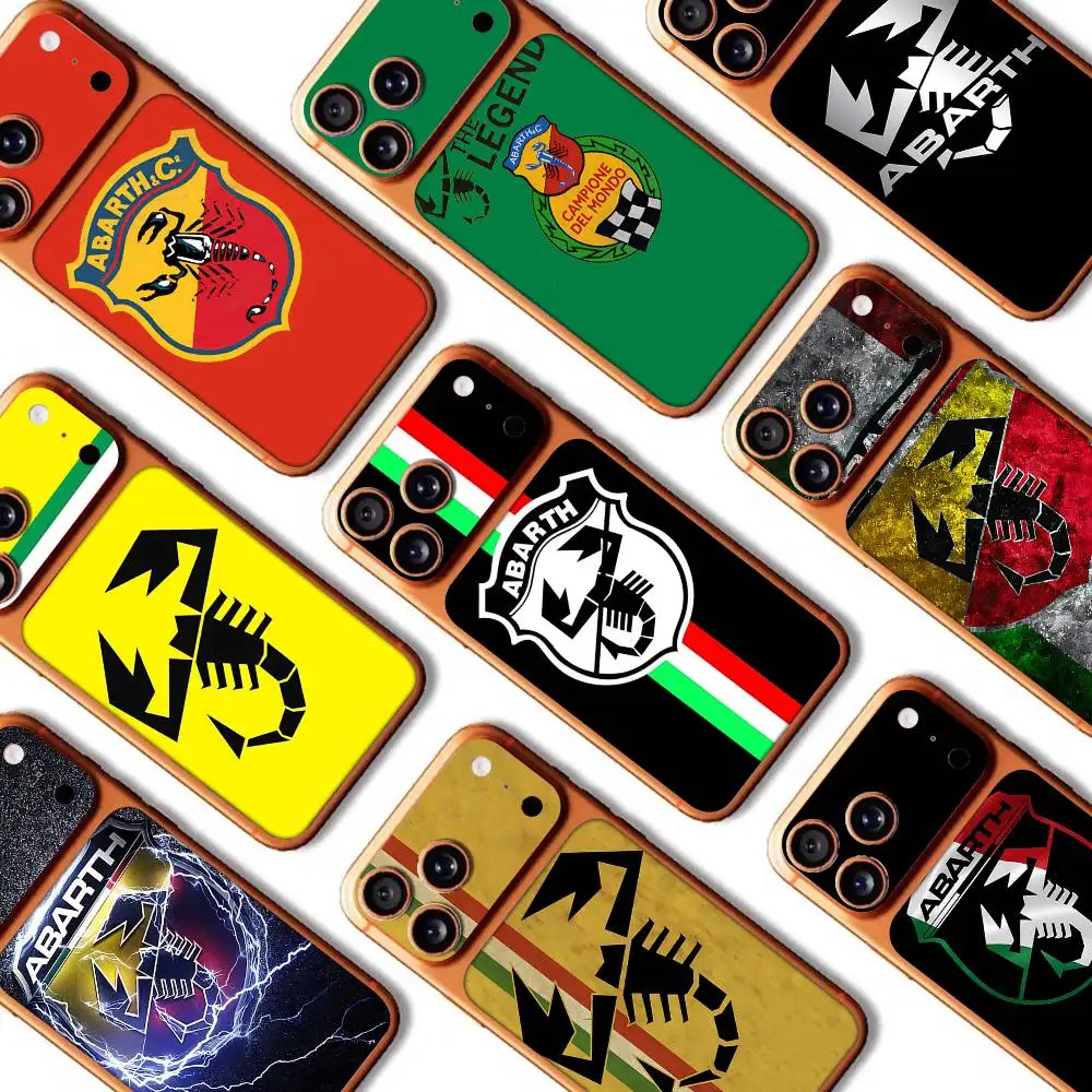 

Car A-Abarth Logo For IPhone 17 Pro 17 Pro Max Rear Skin Wrap Decal Protective Sticker