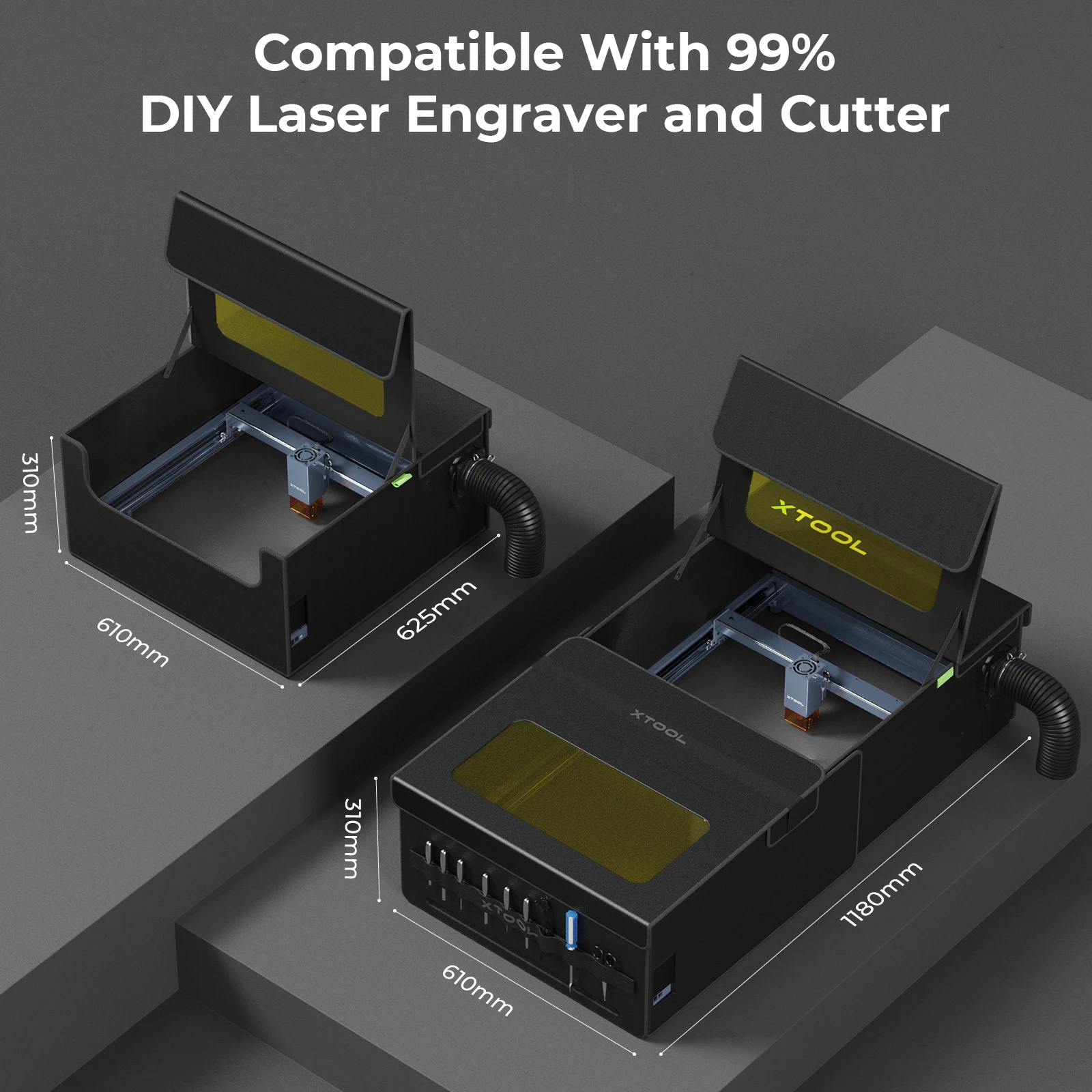 xTool Enclosure Max For D1/D1 Pro Laser Engravers Laser Cutter Engraving Machine Tools Portable Cortadora DIY Printer