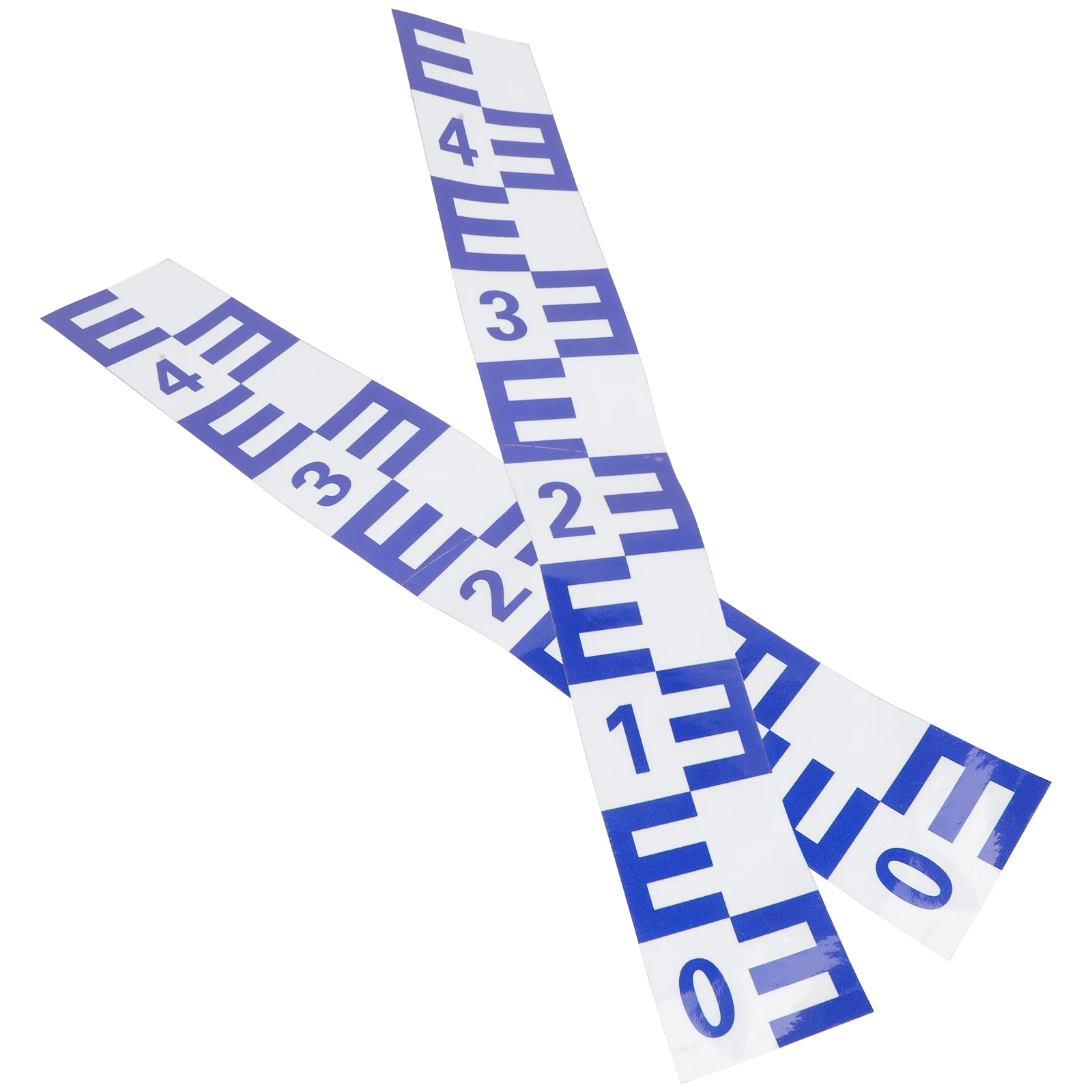 

2Pcs Water Sticker 8x50cm Barometers For The Home Blue Reflective Water Level Gauge Gauge Tool Pond Lake Measurement