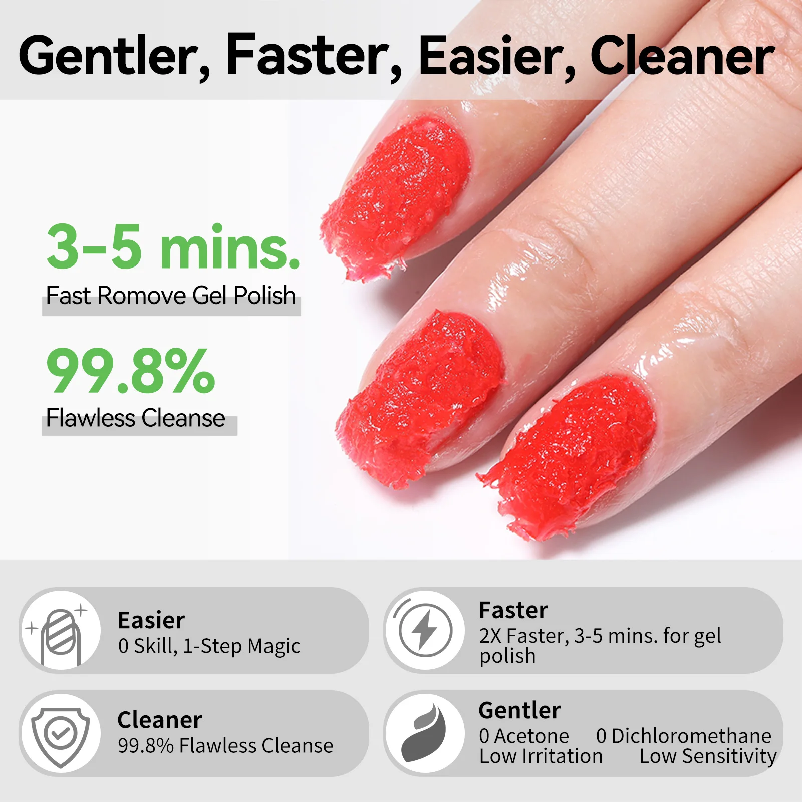 BORN PRETTY 15ml/60g Magic Nail Gel Remover 3-5 Mins Faster Remover Easily Quickly Removes Soak Off UV Gel Varnish Tips Glue