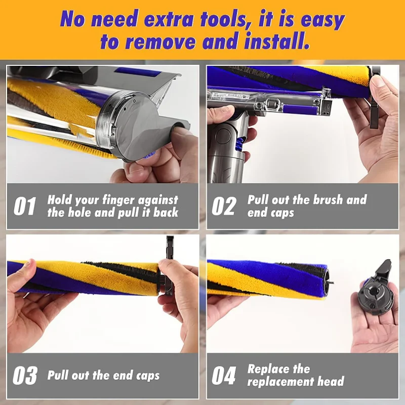 다이슨 V8 슬림 V10슬림 G5 플러피 V12 슬림 V15 슬림 예비 부품 롤러 브러시 핸드헬드 진공 청소기용