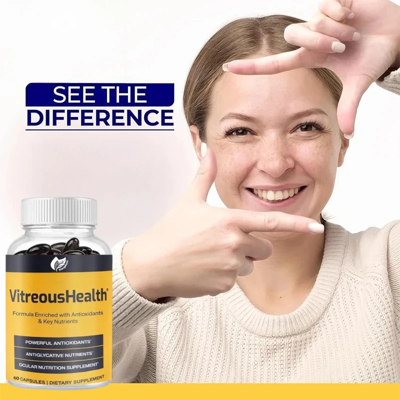 VitreusHealth مكمل العين المعتمد على الأدلة مع L-Lysine لصحة العين الأمثل