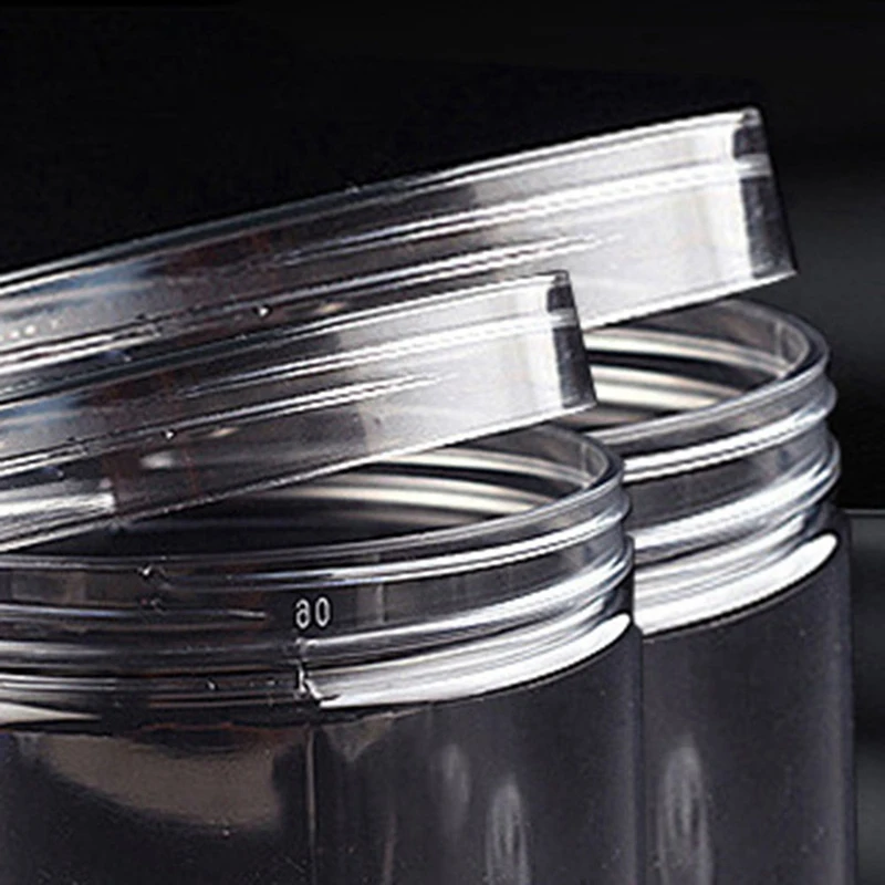 10 Pcs 500Ml Food Jar Sealed Transparent Plastic Kitchen Can Snacks Containers With Lid For Candy Cookies Scented Tea