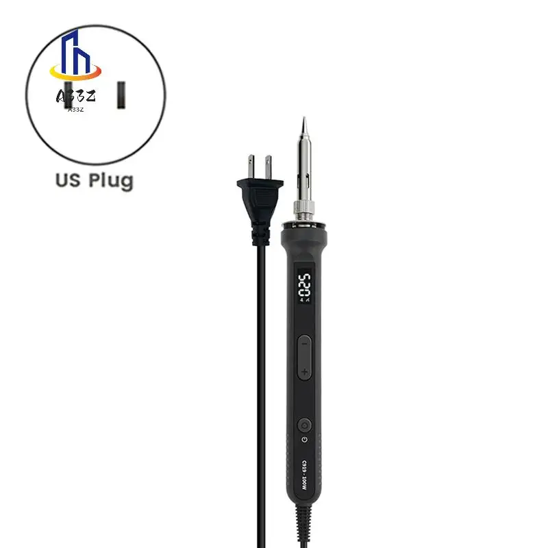 

A33Z-100W цифровой электрический паяльник с регулируемой температурой, ЖК-дисплей, паяльная станция, черный