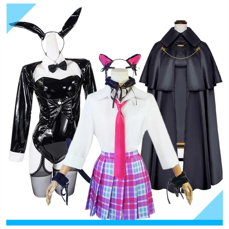 

Dress-Up Inui Sajuna Cosplay Kitagawa Marin Costume Women JK Uniform Bunny Girls Jumpsuit Headband Halloween Carnival Party Suit