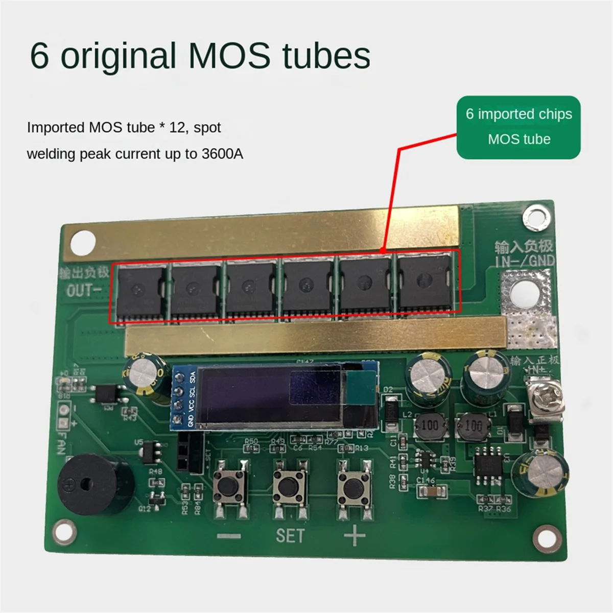 12V Spot PCB Circuit Board Digital Display Spot Welder Control Board Set Intelligent for Lithium Battery 18650