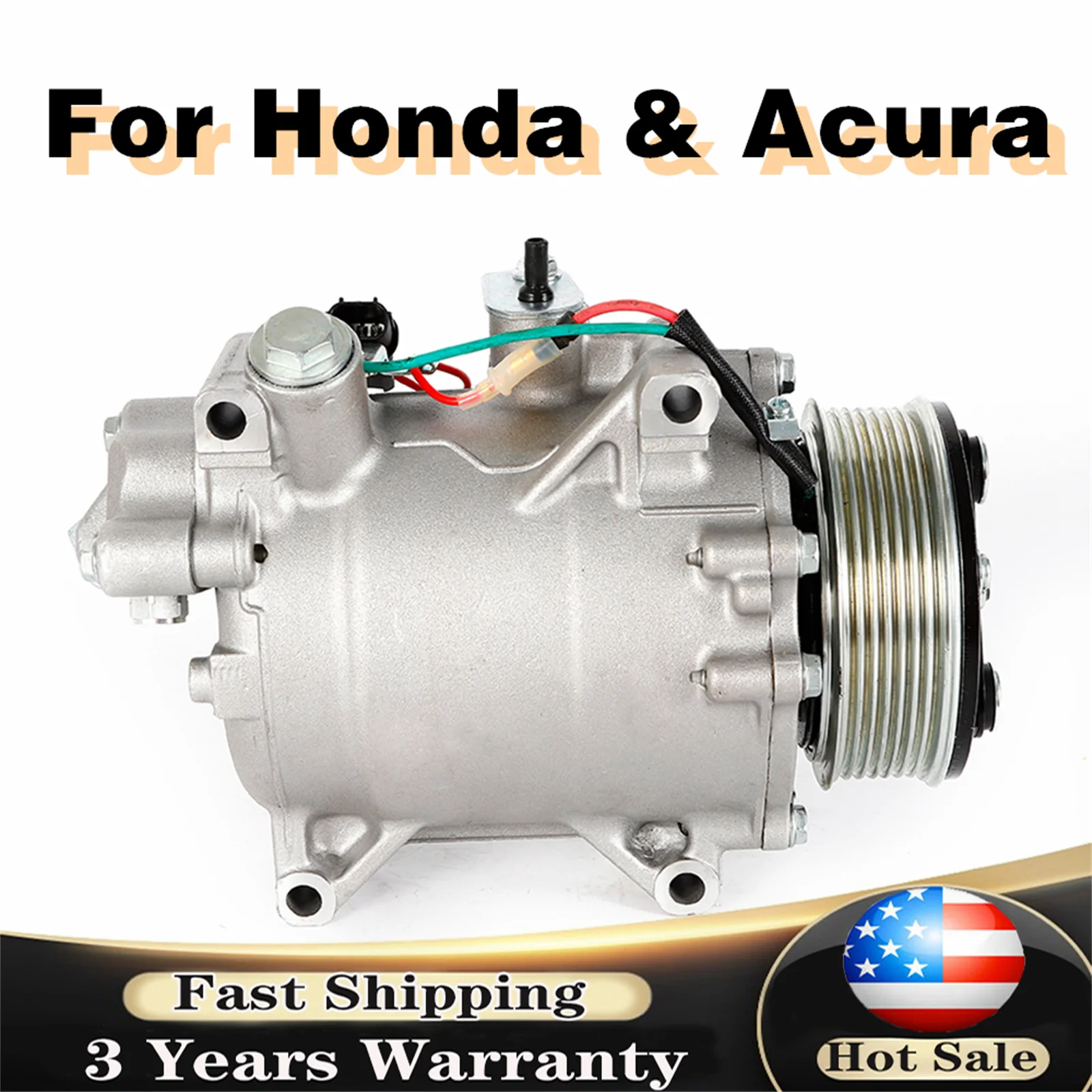 

Car Air Conditioning compressor For 2007-2014 Honda CR-V & 2007-2012 Acura RDX 2.3L/ 2013-2015 ILX 2.4L CO 4920AC 38810RWCA03