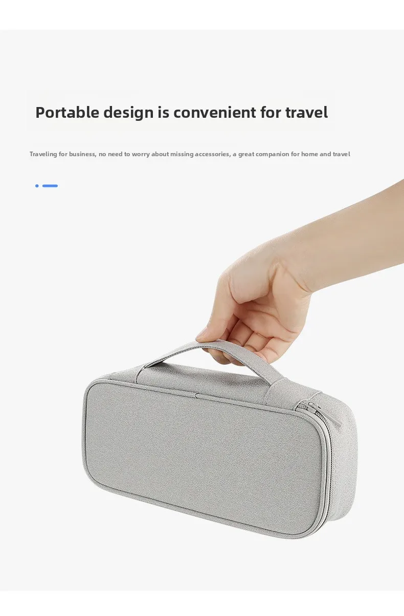 Aufbewahrungstasche für digitales Zubehör, große Kapazität, Kabel-Organizer-Tasche für Telefon, Powerbank, USB – Detail 7