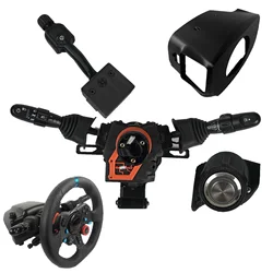 Simulator Games Steering Wheel Turn Signal Wiper Retrofit Kit for Logitech G29 G27 for T300 RS GT Drive-free Euro/American Truck