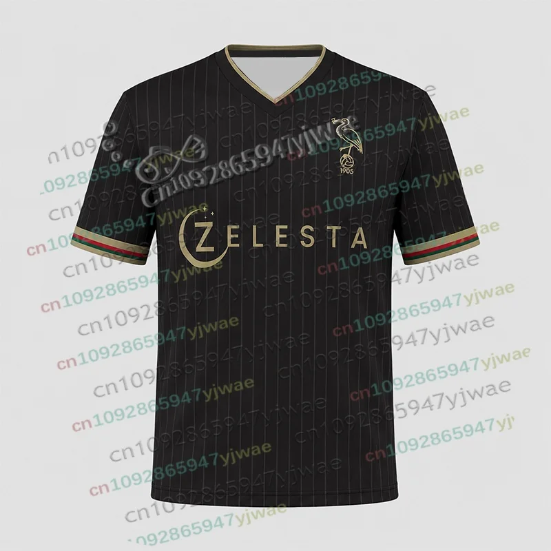 26/27 Ado Den Haag Fans Fußballtrikot Herbst Damen Herren Atmungsaktives Schnelltrocknendes Trainings-Oberteil Locker Sitzendes Fitness-Set für Erwachsene/Kinder T-Shirt – Detail 7
