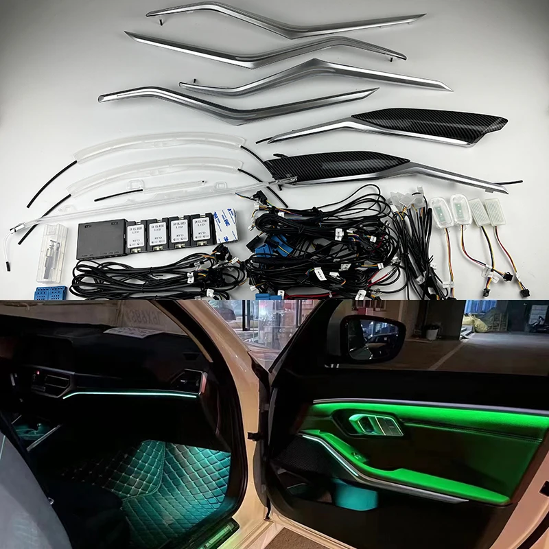 Pop LED Decorate Ambient Light For BMW G20 M3 New 3 Series 2020 Original Enhanced Interior Atmosphere Lamp Speaker Cover Mid Tre