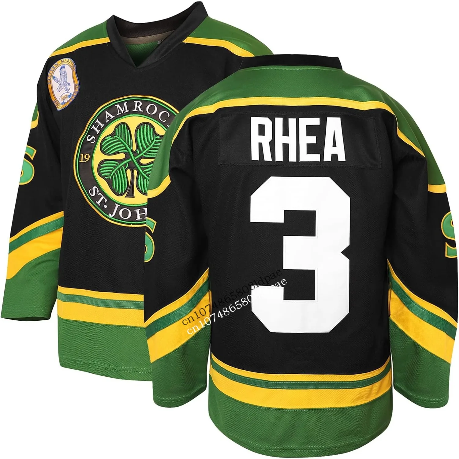 2025 3 Ross The BOSS Rhea St John's Shamrocks Stitched Hockey Jersey Movie Sweater Stitched Letters Numbers Mens Us Size S-3XL