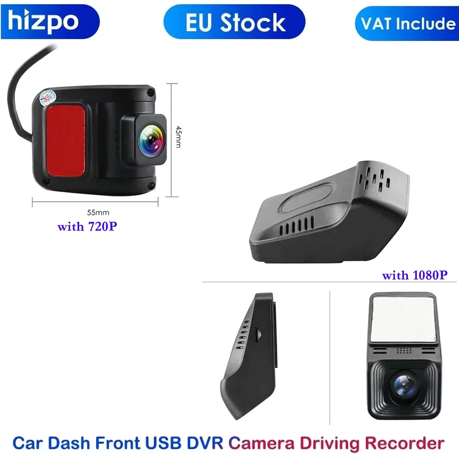 Hizpo Auto Dash Front USB DVR Kamera Fahren Recorder 1080P Auto DVR Nacht Version Digital Video Recorder Für Android GPS Pla