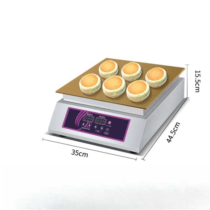 Souffle Machine Commercial Dorayaki Souffle Muffin Machine Pure Copper Intelligent Digital Display Snack Souffle Pancakes Maker