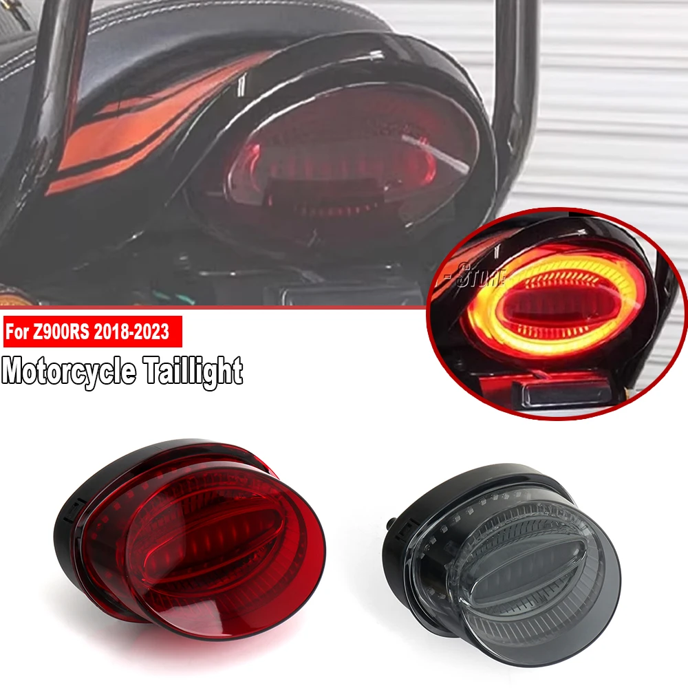 

For Kawasaki Z900RS Z900 RS z900rs 2018-2023 New Motorcycle Rear Stop Brake Taillight Red Plug and Play LED Light