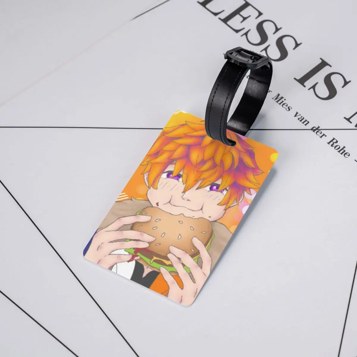 

Beelzebub Obey Me Luggage Tags Suitcase Accessories Travel Baggage Boarding Tag Label Holder ID Name Address