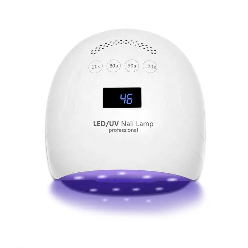 Professional UV LED Nail Lamp with Magnetic Base Smart Sensor Metal Base Fast Cures All Hard Gels for DIY