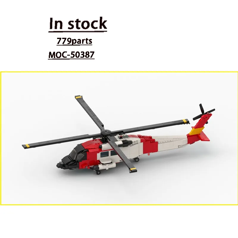 

MOC-50387 Classic New Air Fighter 1:34 Building Block Model, 779 Parts, Creative Birthday Toy Gift for Boys and Children