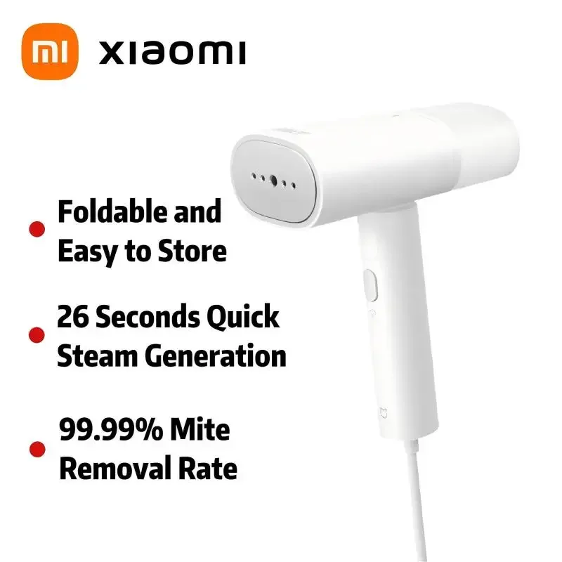 XIAOMI MIJIA Handheld Garment Steamer 2 Iron Electric Steam Cleaner for Clothes Electric Steam Cleaner Mite Remover Flat Ironing