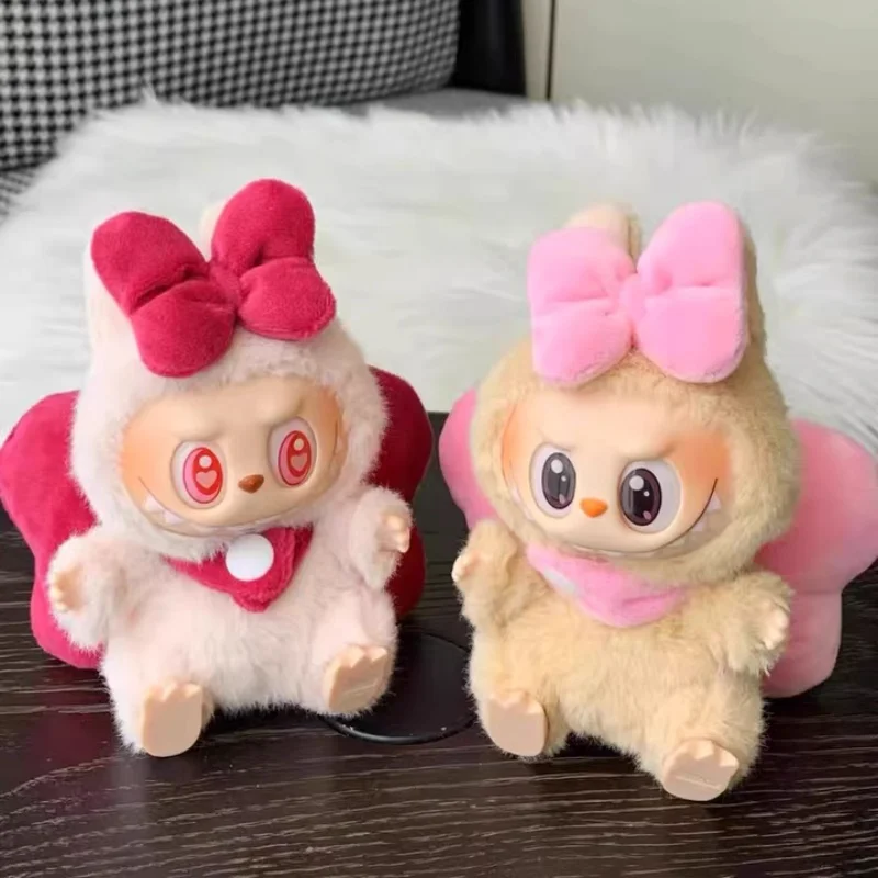 

Только одежда 17 см Labubu Mini Cute V1 V2 Эмалированная кукла Waifu с большим бантом Повседневная женская милая принцесса Ветер Сюрприз Маленькие подарки