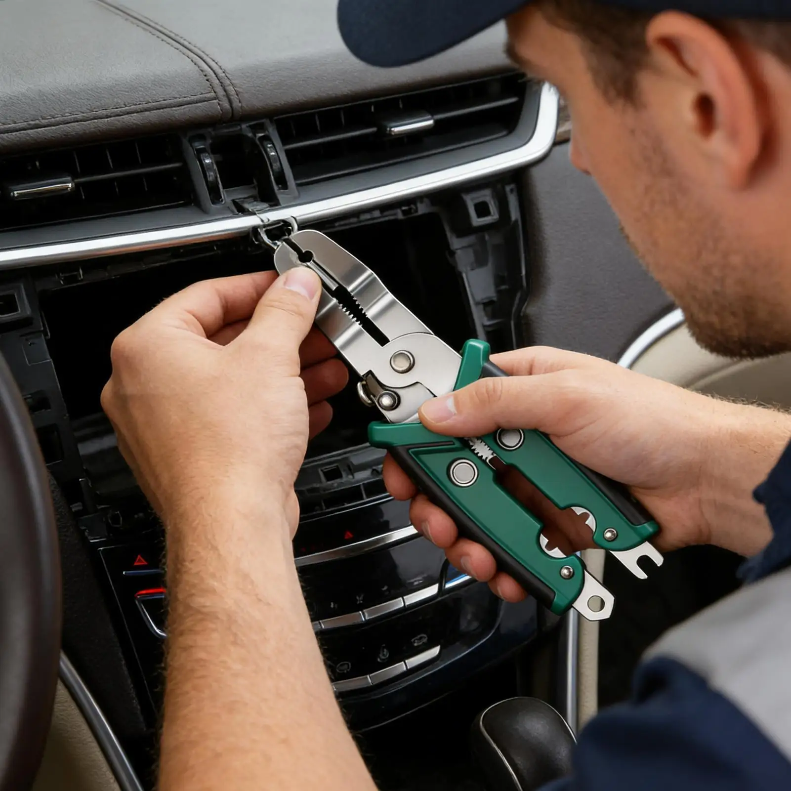 

Automotive Panel Clip Remover Pliers V Shape Ergonomic Hand Tool for Car Door Trim Dash Board Interior Repair Maintenance