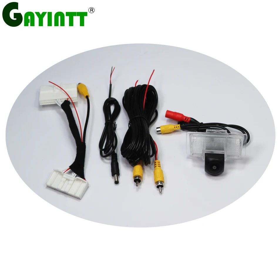 

GAYINTT 170 Degree Car Rear View Camera RCA Video Cable Adapter for Nissan Sylphy 2019 compatible original car screen