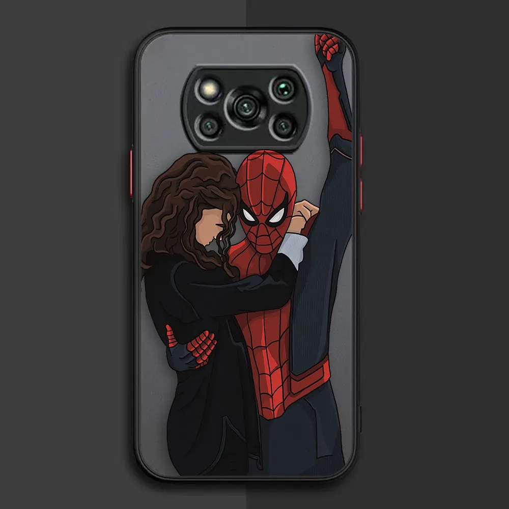 Matte Case for Xiaomi POCO X4 X3 X2 M4 M3 M2 F4 F3 GT F2 C40 CC9 PRO 4G 5G MIX4 CIVI Case Funda Marvel Avengers Heros Faceless