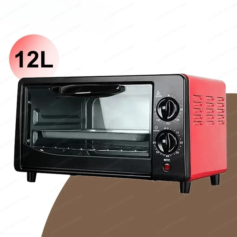 12L Multi-functional Household Electric Oven Cake Pizza Desserts Cookies Baking Machine Breakfast Maker Barbecue Tools 220V