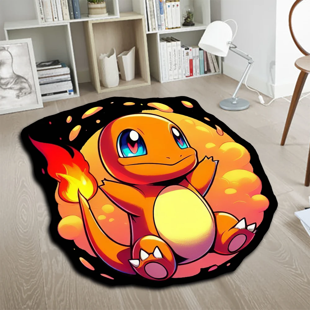 Alfombra de área Anime Pokémon Pikachu Venusaur Blastoise Charizard Charmander Gengar alfombra personalizada hecha a mano para decoración del hogar