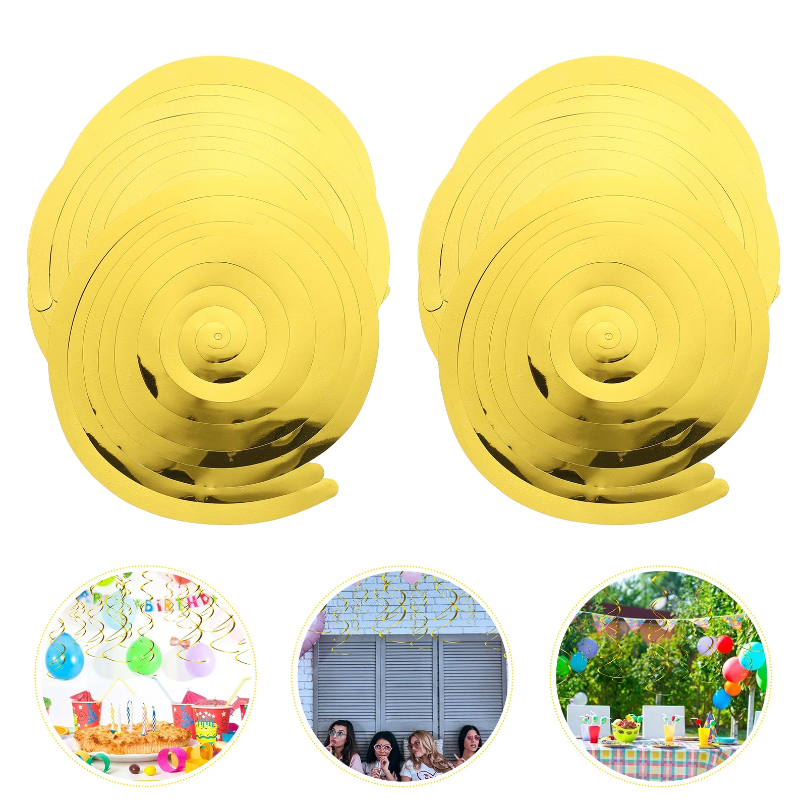 

3 Bags Birthday Spiral Pendant Hanging Swirls Birthday Party Pendant Party Spiral Decoration Supplies Swirls Hanging Pendants