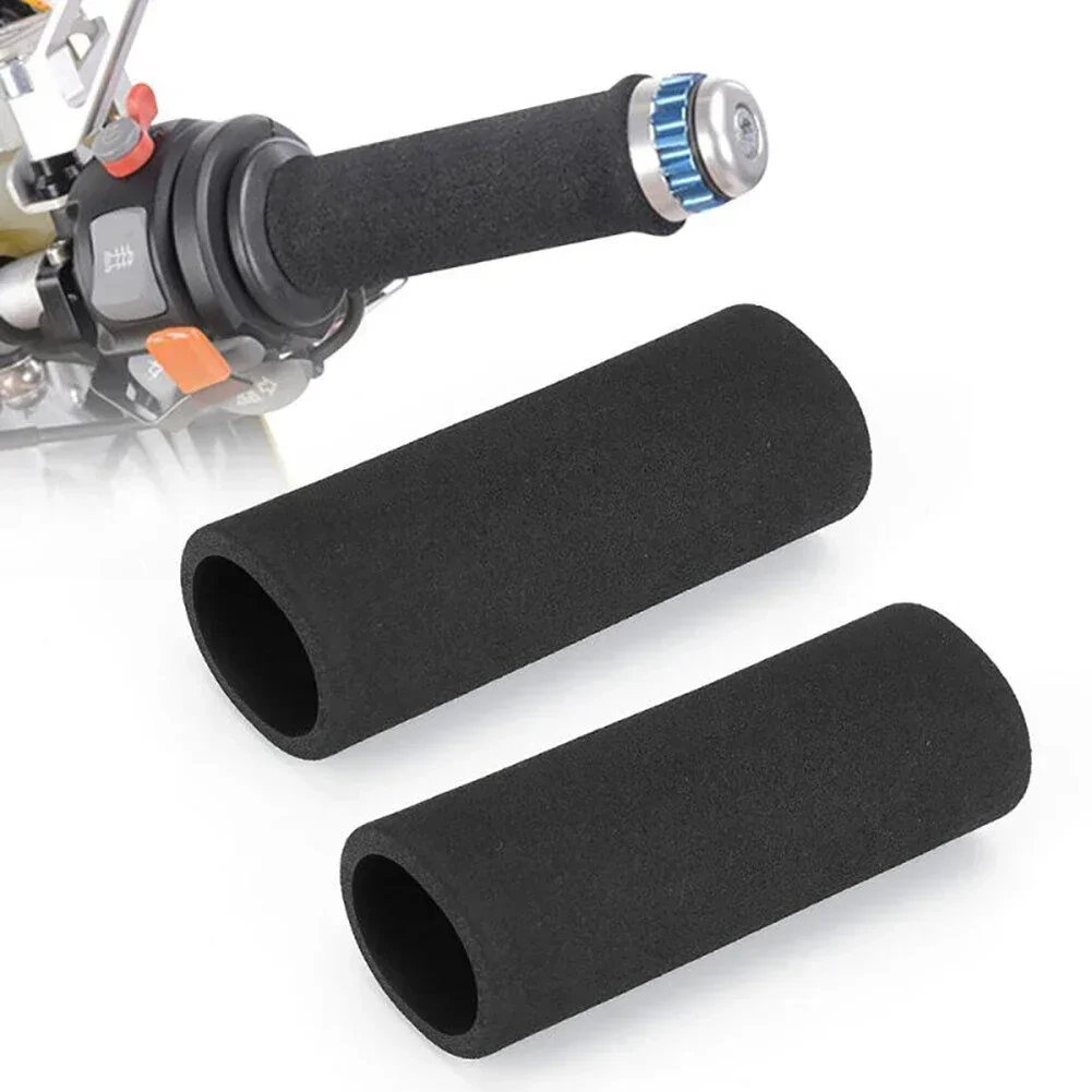 Motorcycle Handle Cover Slip On Foam Anti Vibration Soft Comfort Handlebar Grip Cover Bike Parts Grips Cover Motor Supplies 2PCS