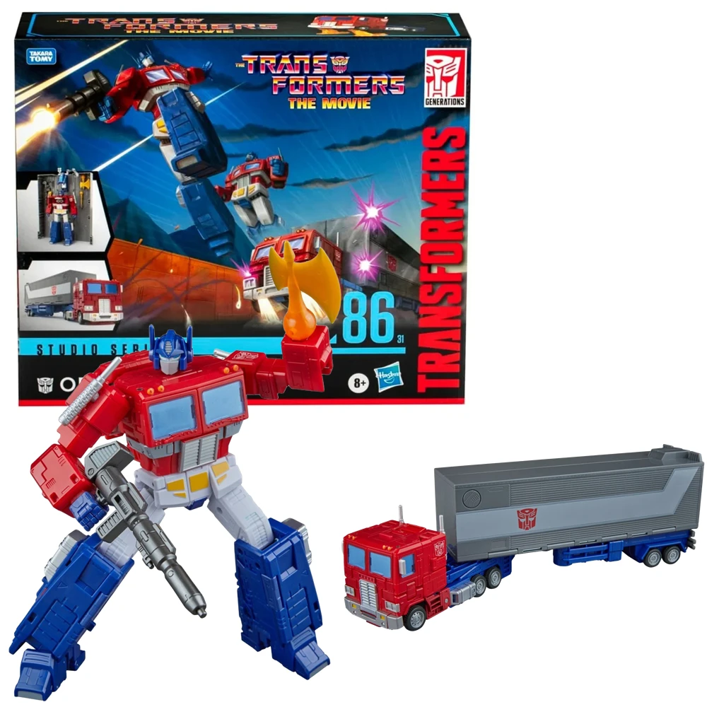 

Hasbro Transformers Toys Studio Series The Movie Commander Class Optimus Prime 7-дюймовая модель куклы фигурка в подарок SS86-31