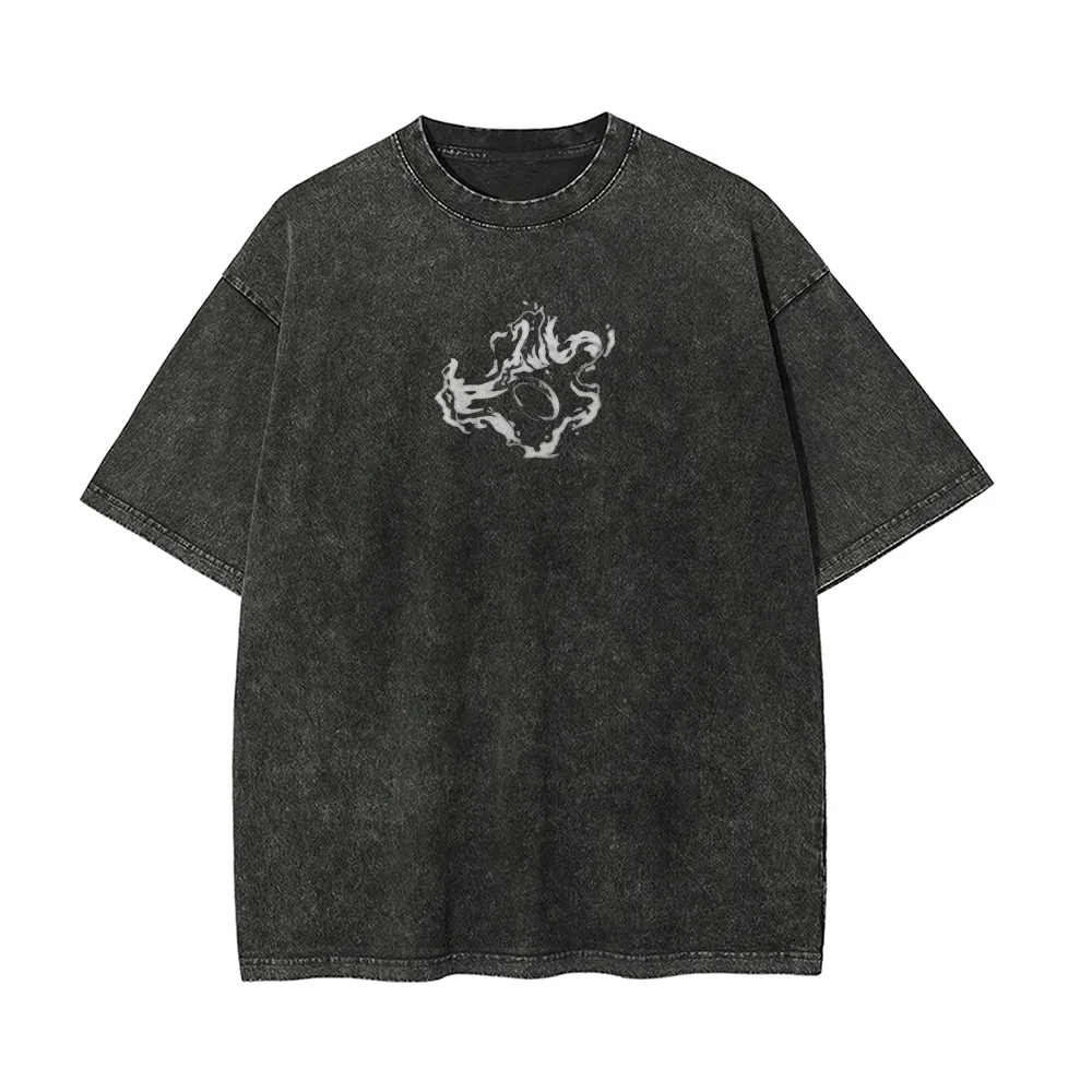 Yuta Okkotsu T-shirt Jujutsu Kaisen 0 Katana Tee Vintage Washed Oversized Unisex Short Sleeve Harajuku Casual Tees Clothes Tops