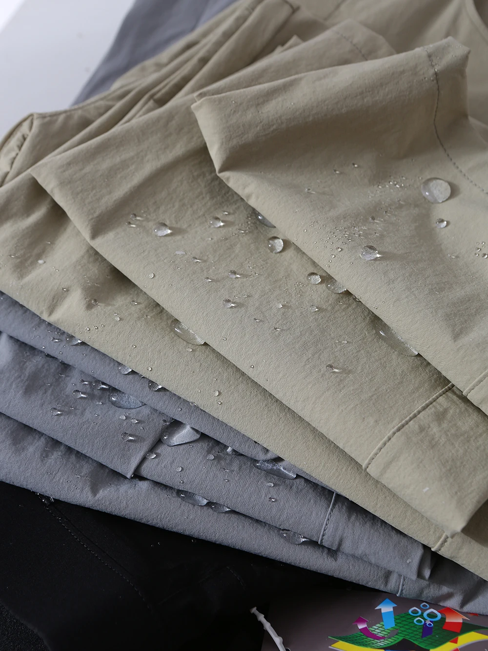 Outdoor Men's Soft ell Pants Lightweight Breathable Qui Dry Elastic Casual Trousers Loose Fit Straight Leg Zipper Waist