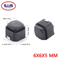 【50PCS】Braid Tact Switch 6*6*5MM Mute Switch Silicone Keypad Push Button Switch 6X6X5 MM 2Pins Silent Switches